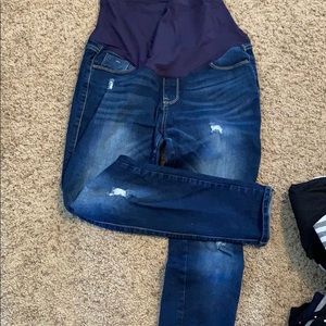 Pink Blush maternity skinny jeans